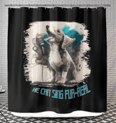He Can Sing Shower Curtain - Beyond T-shirts
